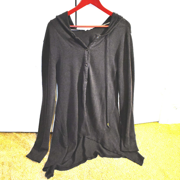 Mod-O-Doc Asymmetrical Cardigan Hoodie - Picture 1 of 4